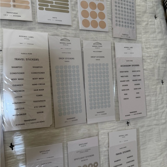 Cloth & Paper sticky notes & stickers set - Picture 5 of 7